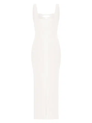 Hervé Léger Women's The Alessia Stretch-Crepe Cut-Out Gown - Alabaster - Size XS | Thumbnail 2 Hervé Léger Women's The Alessia Stretch-Crepe Cut-Out Gown - Alabaster - Size XS | Thumbnail 2
