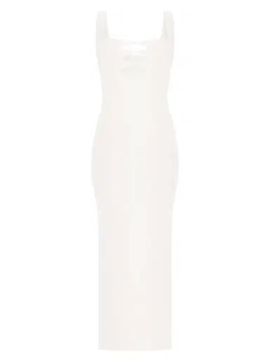 Hervé Léger Women's The Alessia Stretch-Crepe Cut-Out Gown - Alabaster - Size XS | Thumbnail 1 Hervé Léger Women's The Alessia Stretch-Crepe Cut-Out Gown - Alabaster - Size XS | Thumbnail 1