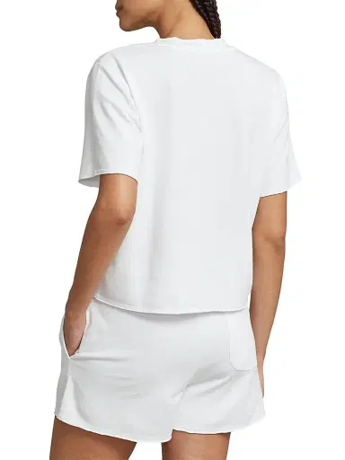 Polo Ralph Lauren Women's Club Terry 2-Piece T-Shirt & Shorts Set - White Cloud | Thumbnail 3