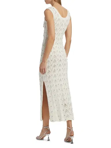 Generation Love Women's Vincent Crystal Pointelle-Knit Maxi Dress | Thumbnail 5