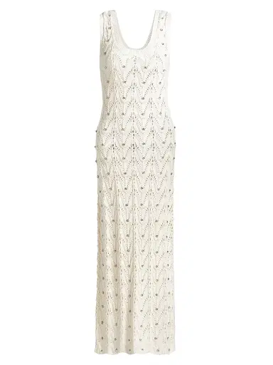 Generation Love Women's Vincent Crystal Pointelle-Knit Maxi Dress | Thumbnail 1