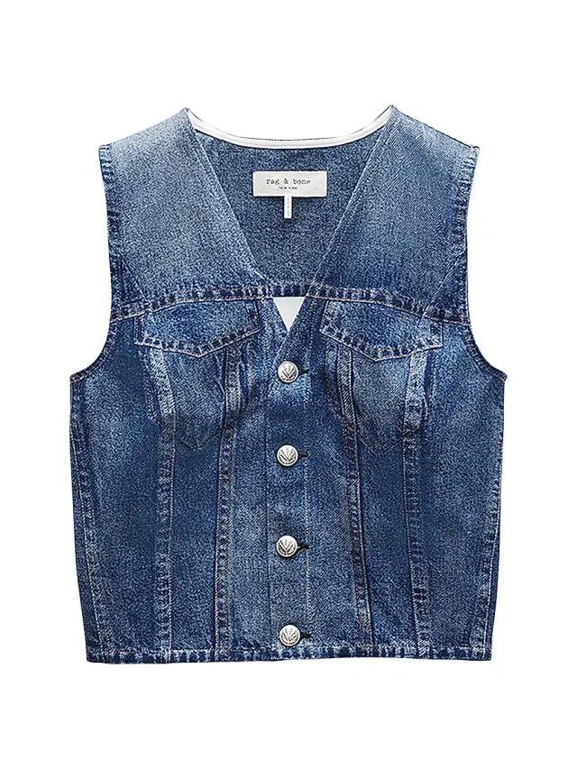 rag & bone Women's rb Miramar Ponte Isabella Vest - Hampton