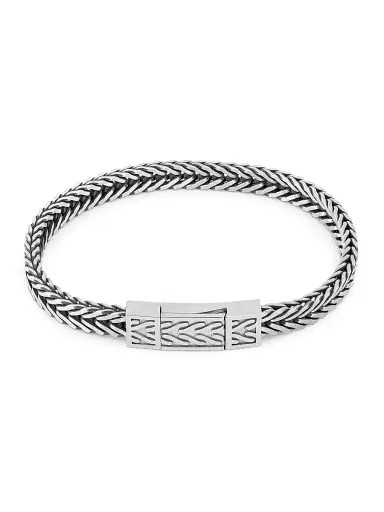 Tateossian Men's Coda Di Volpe Sterling Silver Bracelet - Silver | Thumbnail 2