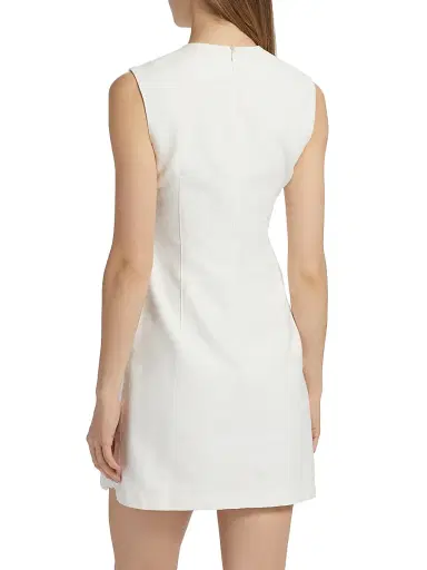 Sabina Musáyev Women's Georgia Lace-Trimmed Sleeveless Minidress - Off White - Size XL | Thumbnail 5