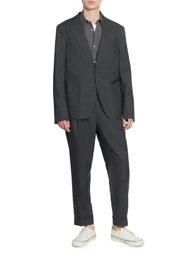 OFFICINE GÉNÉRALE Men's Arthus Wool Italian Fresco Jacket | Thumbnail 1 OFFICINE GÉNÉRALE Men's Arthus Wool Italian Fresco Jacket | Thumbnail 1