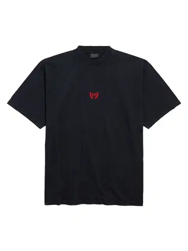 Balenciaga Men's Laurel Classic Medium Fit T-Shirt - Faded Black - Size XXS | Thumbnail 1