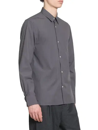 OFFICINE GÉNÉRALE Men Soft Collar Cotton Button-Front Shirt | Thumbnail 4