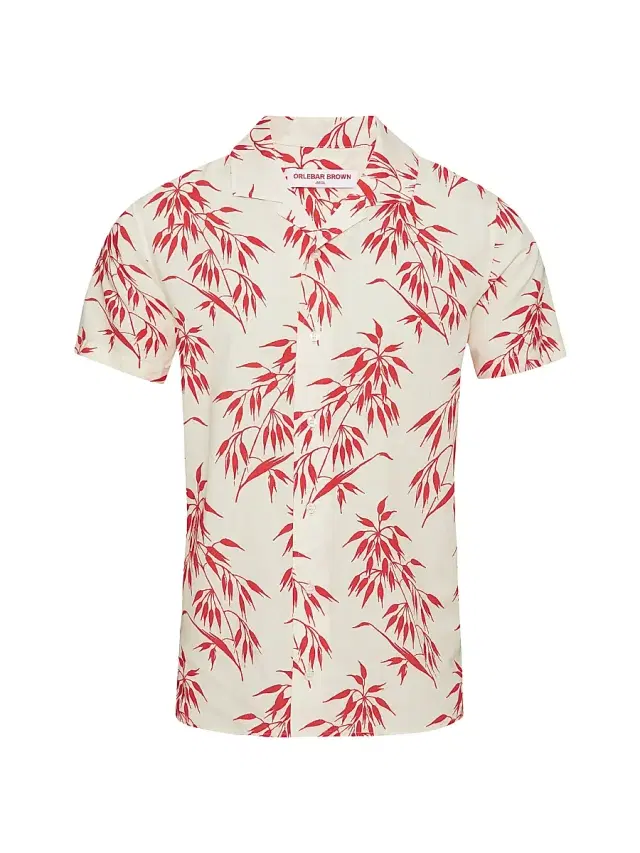Men's Hibbert Tailored Camp Shirt - Whitesummerred