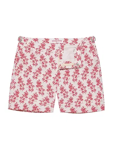 Orlebar Brown Men's Bulldog Bamboo-Print Shorts - Whitesummerred - Size 38 | Thumbnail 1