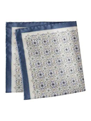 Eton Men's Medallion Silk Pocket Square | Thumbnail 2 Eton Men's Medallion Silk Pocket Square | Thumbnail 2
