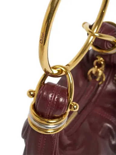 Chloé Women's Mini Bracelet Leather Hobo Bag - Dark Red | Thumbnail 5