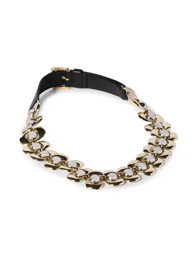 Miu Miu Women's Leather and Metal Belt - Black - Size 32 | Thumbnail 1 Miu Miu Women's Leather and Metal Belt - Black - Size 32 | Thumbnail 1