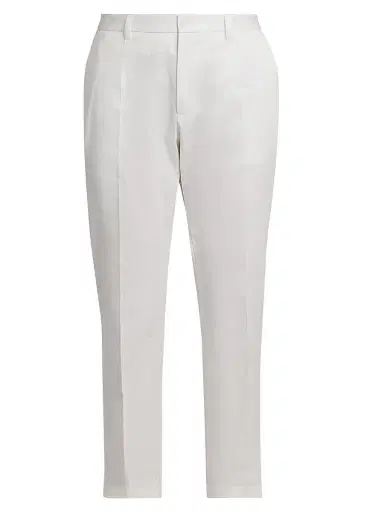 Dolce & Gabbana Men's Stretch Cotton Gabardine Trousers - Bianco - Size 42 | Thumbnail 1 Dolce & Gabbana Men's Stretch Cotton Gabardine Trousers - Bianco - Size 42 | Thumbnail 1