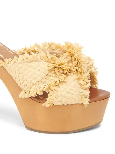 Dolce & Gabbana Women's Knotted Raffia Platform Sandals - Legno Sabbia - Size 10.5 | Thumbnail 5 Dolce & Gabbana Women's Knotted Raffia Platform Sandals - Legno Sabbia - Size 10.5 | Thumbnail 5