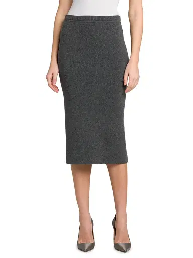 Tom Ford Women's Rib-Knit Cashmere-Cotton Pencil Skirt | Thumbnail 3 Tom Ford Women's Rib-Knit Cashmere-Cotton Pencil Skirt | Thumbnail 3