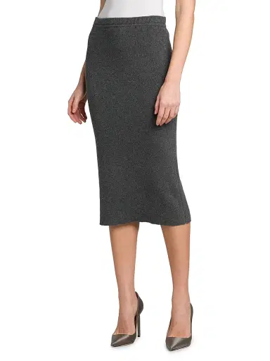 Tom Ford Women's Rib-Knit Cashmere-Cotton Pencil Skirt | Thumbnail 4 Tom Ford Women's Rib-Knit Cashmere-Cotton Pencil Skirt | Thumbnail 4