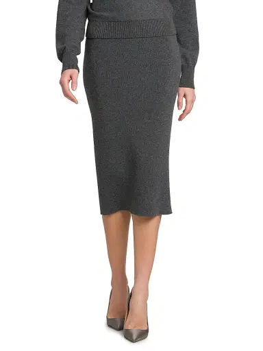 Tom Ford Women's Rib-Knit Cashmere-Cotton Pencil Skirt | Thumbnail 6 Tom Ford Women's Rib-Knit Cashmere-Cotton Pencil Skirt | Thumbnail 6