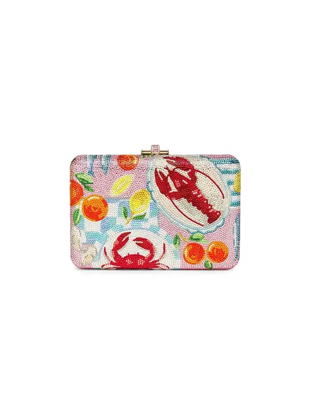 Judith Leiber Couture Women's Slim Slide Clutch - Champagne Light Rose
