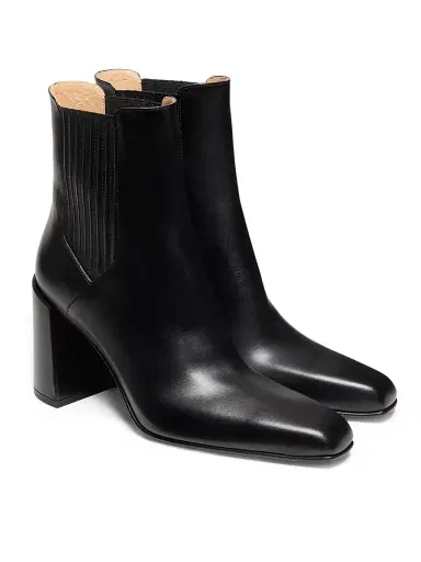 Gabriela Hearst Women's Luke Leather 90MM Booties - Black - Size 12 | Thumbnail 2 Gabriela Hearst Women's Luke Leather 90MM Booties - Black - Size 12 | Thumbnail 2