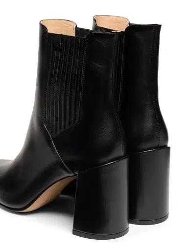 Gabriela Hearst Women's Luke Leather 90MM Booties - Black - Size 12 | Thumbnail 3 Gabriela Hearst Women's Luke Leather 90MM Booties - Black - Size 12 | Thumbnail 3