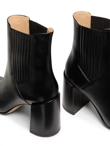 Gabriela Hearst Women's Luke Leather 90MM Booties - Black - Size 12 | Thumbnail 5 Gabriela Hearst Women's Luke Leather 90MM Booties - Black - Size 12 | Thumbnail 5