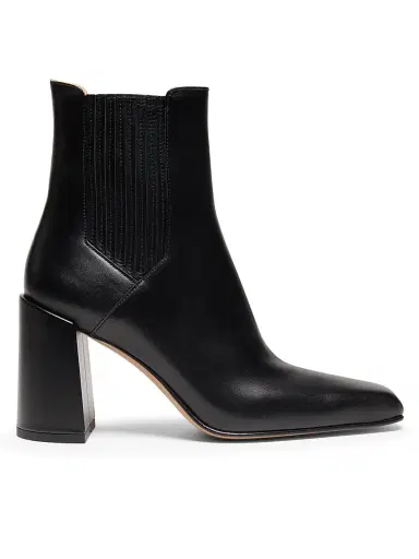 Gabriela Hearst Women's Luke Leather 90MM Booties - Black - Size 12 | Thumbnail 1 Gabriela Hearst Women's Luke Leather 90MM Booties - Black - Size 12 | Thumbnail 1