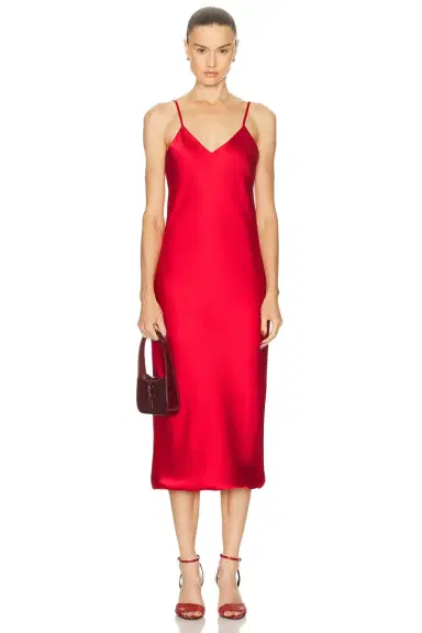Norma Kamali Bias Slip Midcalf Dress | Thumbnail 1 Norma Kamali Bias Slip Midcalf Dress | Thumbnail 1