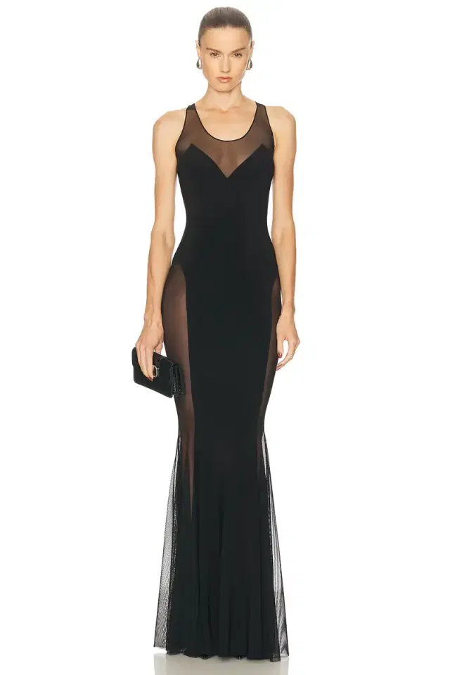 Low Back Racer Fishtail Gown