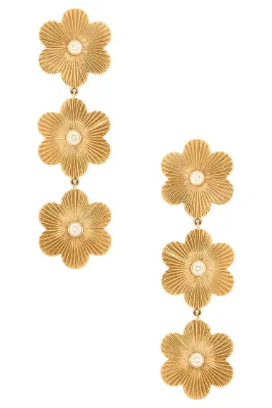 Siena Jewelry Flower Drop Earrings | Thumbnail 1