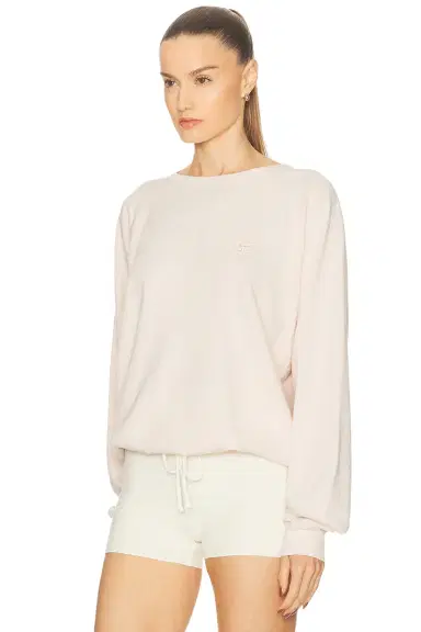 Eterne Oversized Lightweight French Terry Raglan Sweatshirt | Thumbnail 4