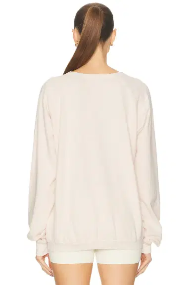 Eterne Oversized Lightweight French Terry Raglan Sweatshirt | Thumbnail 5