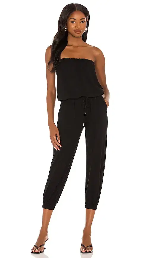 Bobi Jersey Strapless Jumpsuit