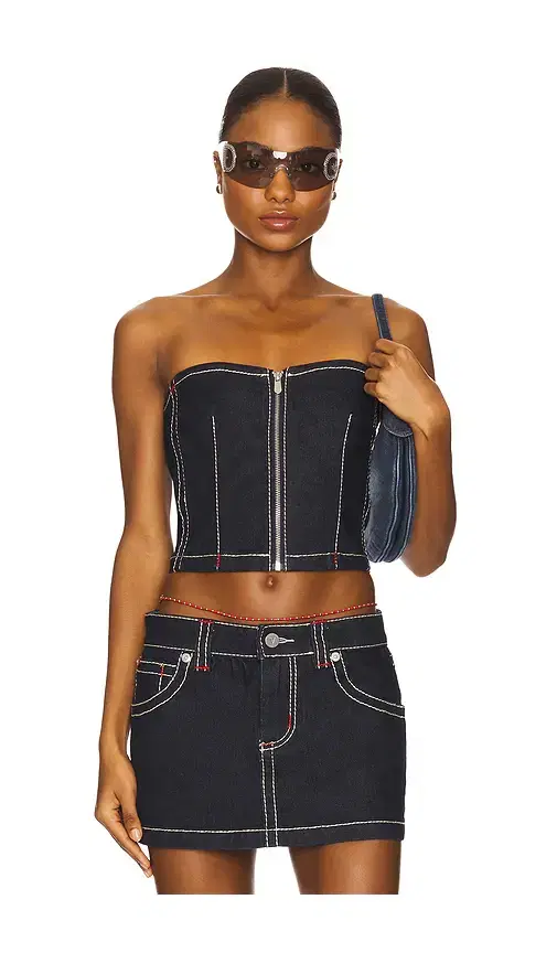 Abrand Cameron Denim Bustier
