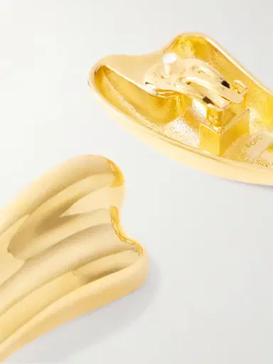 Tom Ford Liza Gold-tone Clip Earrings | Thumbnail 3