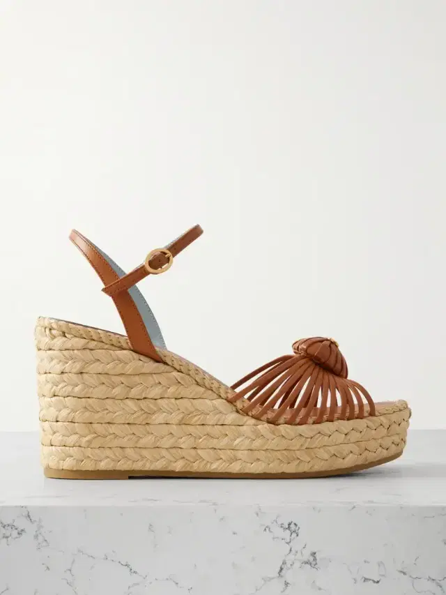 Royal 100 Leather Wedge Sandals