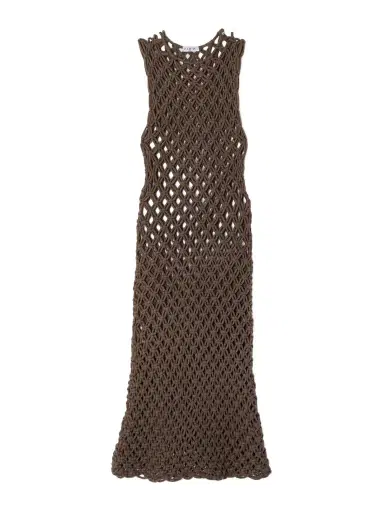 Alaïa Macramé Cotton-blend Midi Dress | Thumbnail 1 Alaïa Macramé Cotton-blend Midi Dress | Thumbnail 1