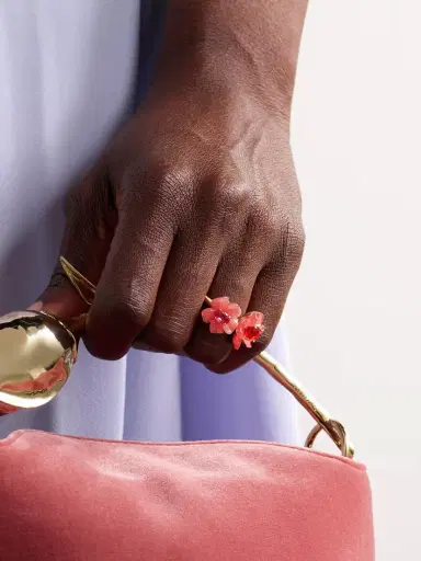 Irene Neuwirth Tropical Flower Duet 18-karat Rose Gold Multi-stone Ring | Thumbnail 2