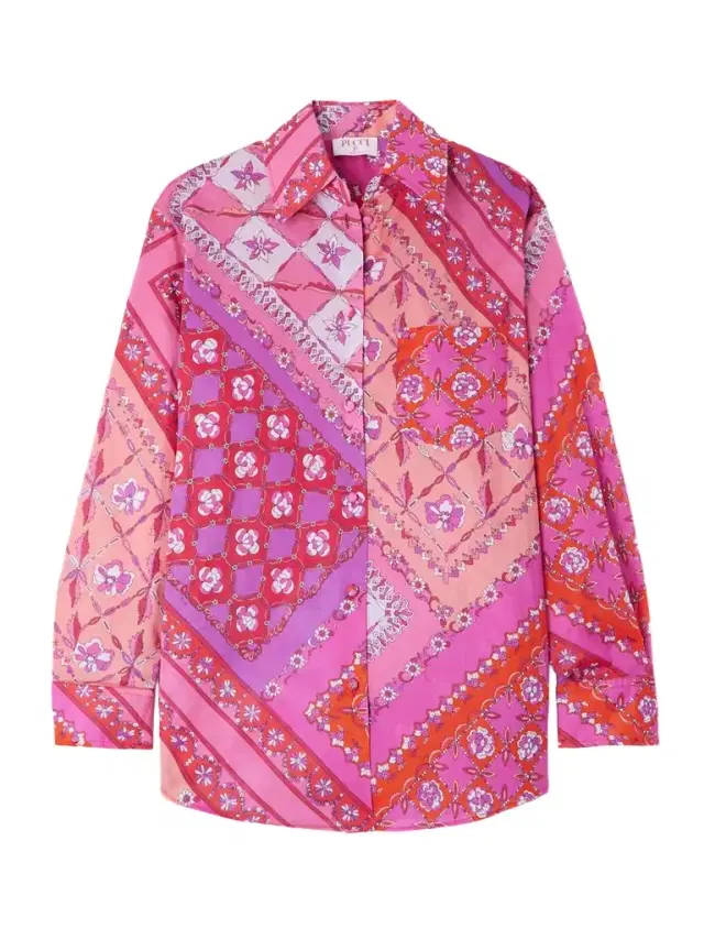 Festa Oversized Printed Cotton-voile Shirt Festa Oversized Printed Cotton-voile Shirt