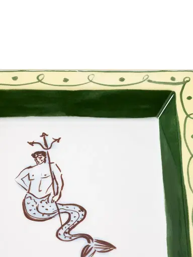 Ginori 1735 Il Viaggio Di Nettuno Change Tray - Verde Giallo | Thumbnail 5