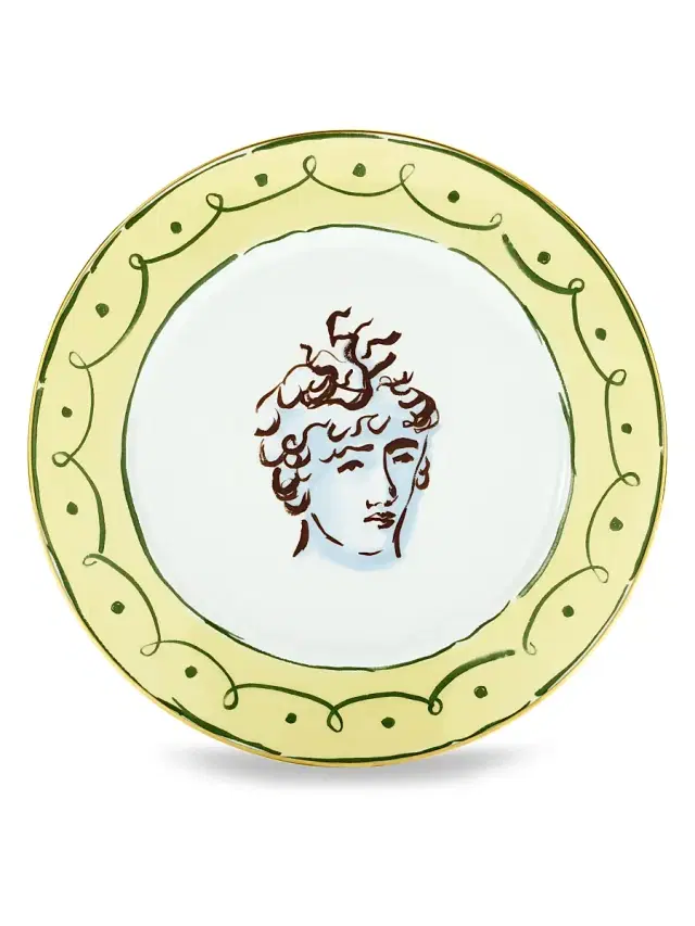 Il Viaggio Di Nettuno Dinner Plate - Verde Giallo