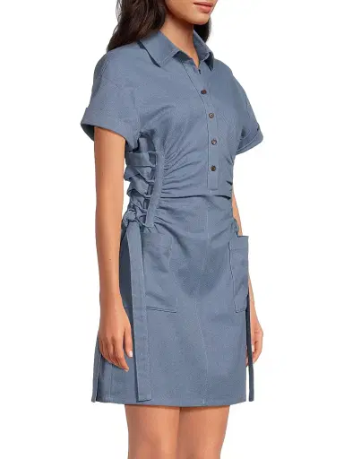 Undra Celeste Women's Everyday Tropics Laced Side Waist Minidress | Thumbnail 4