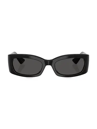 Khaite x Oliver Peoples Women's 54MM Rectangular Sunglasses - Black | Thumbnail 2