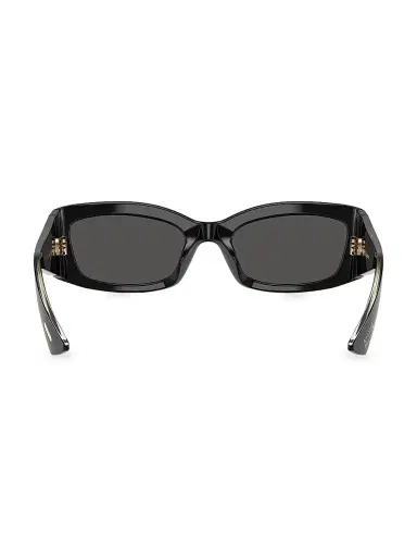 Khaite x Oliver Peoples Women's 54MM Rectangular Sunglasses - Black | Thumbnail 4