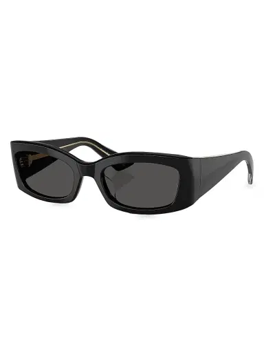 Khaite x Oliver Peoples Women's 54MM Rectangular Sunglasses - Black | Thumbnail 1