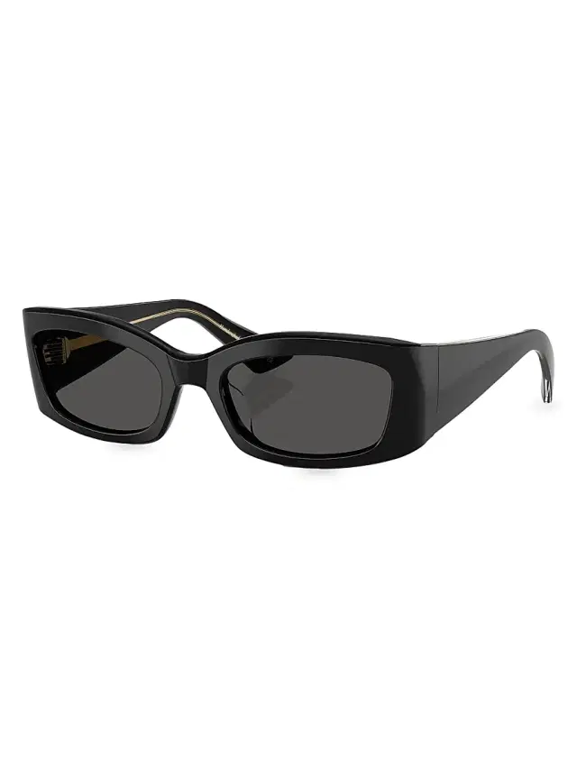 Khaite x Oliver Peoples Women's 54MM Rectangular Sunglasses - Black