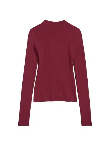 Balenciaga Women's Nano BB Crewneck T-Shirt - Burgundy Black | Thumbnail 2