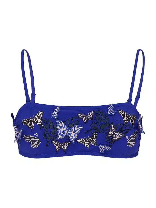Vilebrequin Women's Disco Butterly Appliqué Bikini Top - Blush