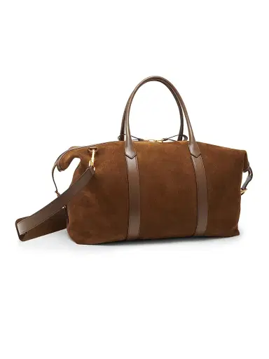 Tom Ford Men's Buckley Suede Holdall | Thumbnail 4 Tom Ford Men's Buckley Suede Holdall | Thumbnail 4