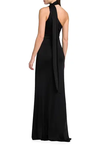 Tom Ford Women's Choker One-Shoulder Sheath Gown - Black - Size 8 | Thumbnail 5