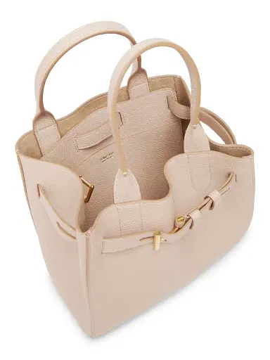 Tom Ford Women's Audrey Small Leather Top Handle Bag - Light Beige | Thumbnail 4